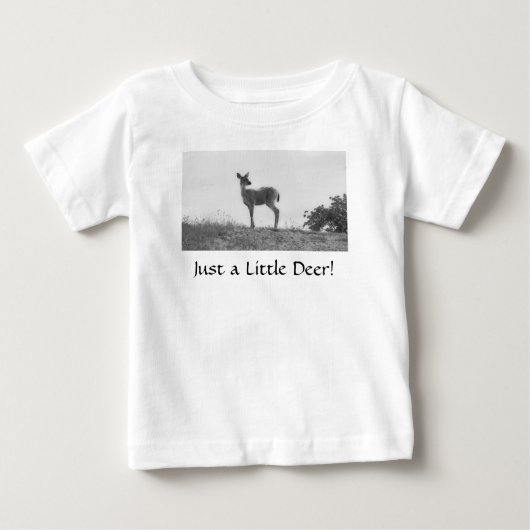 Klein hertenjong baby shirt (Voorkant)