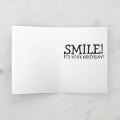 KLEIN! HET IS JE BIRTHDAY! MEISJE MET CAMERA-KAART KAART (Binnen)