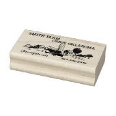 Klein Homestead Boerderij Eierkarton Etiket v2 Rubberstempel (Stempel)