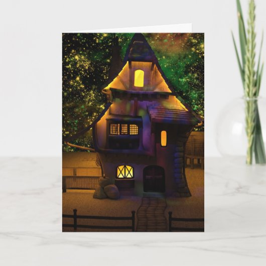 KLEIN HUIS CABINE KUNST BLANCO KAARTEN (Voorkant)
