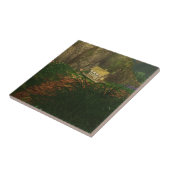 Klein huis in Big Bossen Tile / Trivet Tegeltje (Zijkant)