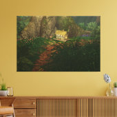 Klein huis in de Big Bossen Canvas Print (Insitu (Woonkamer))
