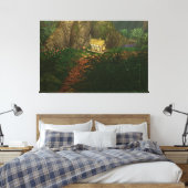Klein huis in de Big Bossen Canvas Print (Insitu (Slaapkamer))