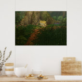 Klein huis in de Big Bossen Print (Keuken)