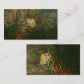 Klein huis in de grote Bossen Bladwijzer Visitekaartje (Voorkant / Achterkant)