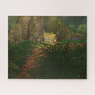 Klein huis in de Grote Bossen Puzzle Legpuzzel