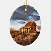 Klein huis in Prairies Keramisch Ornament (Rechts)