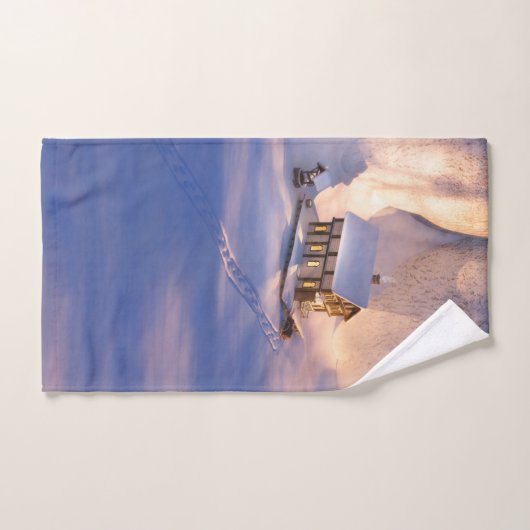 Klein huis in Sneeuwhanddoekset Bad Handdoek (Handdoek)