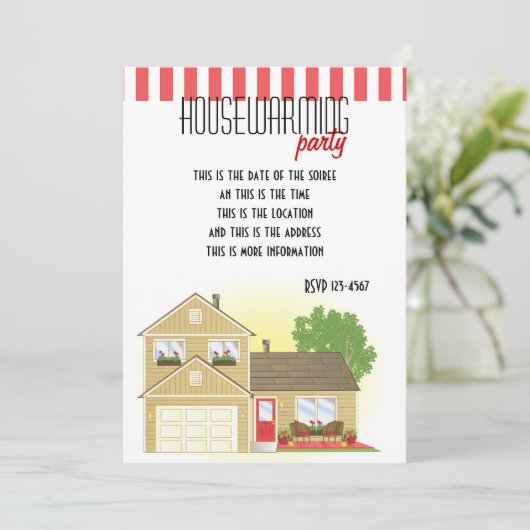  klein huis kaart (Staand voorkant)