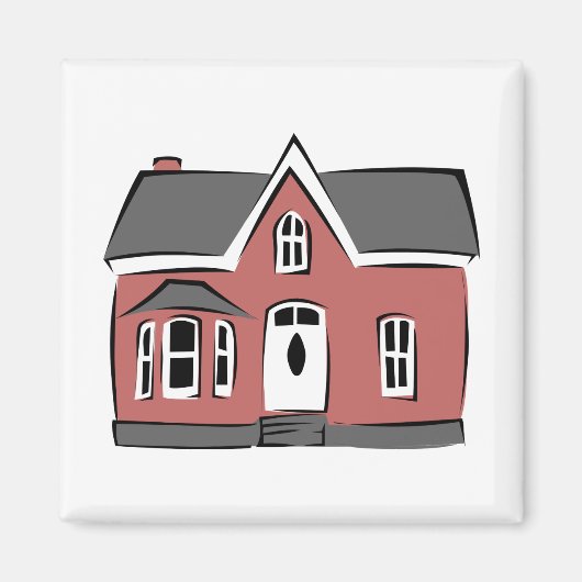 Klein huis magneet (Voorkant)