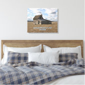 Klein huis op de prairie canvas afdruk (Insitu (Slaapkamer))