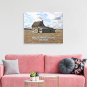 Klein huis op de prairie canvas afdruk (Insitu (Woonkamer))