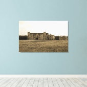 Klein huis op de prairie canvas afdruk (Insitu (Houten vloer))