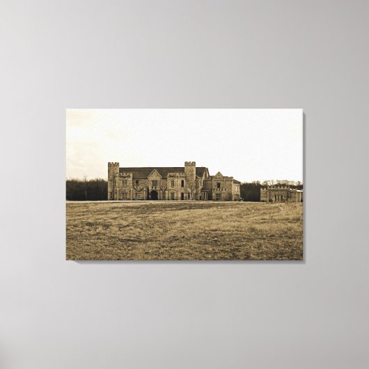 Klein huis op de prairie canvas afdruk (Voorkant)