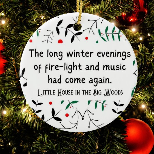 Klein huis op de prairie Gepersonaliseerde Gezelli Keramisch Ornament