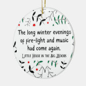 Klein huis op de prairie Gepersonaliseerde Gezelli Keramisch Ornament (Links)