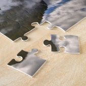 Klein huis op het meer legpuzzel (Zijkant)