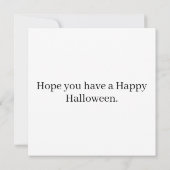 Klein huisje in de herfst Halloween Kaart (Achterkant)