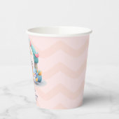 Klein huisje met draak Meisje Baby shower Papieren Bekers (Links)