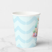 Klein huisje met dragon Boy Baby shower Papieren Bekers (Rechts)