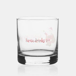 Klein Hulpsinterklaasje Aangepaste Kerstman Whisky Glas