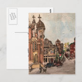 Klein Italië, Cleveland Ohio Schilderen op Briefka Briefkaart (Voorkant / Achterkant)