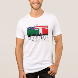 Klein Italië van Denver Classic Logo WHITE Tri-Blend Shirt