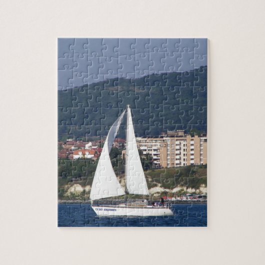 Klein jacht legpuzzel (Verticaal)