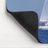 Klein jacht met instelling van een spinner muismat (Hoek)