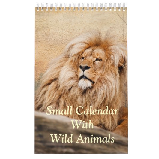 Klein kalender met wilde dieren (Hoes)