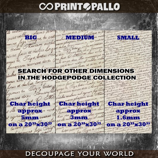 KLEIN - Kalligrafische handschrift achtergrond Tissuepapier