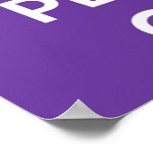 Klein kalm houden en spelen op Paars Poster (Hoek)