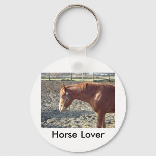 Klein kastanjebruin paard sleutelhanger