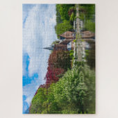 Klein kasteel bij het meer in Brugge, België Legpuzzel (Verticaal)