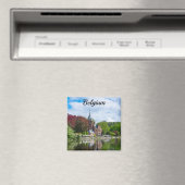 Klein kasteel bij het meer in Brugge, België Magneet (Insitu (Vaatwasser))