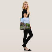 Klein kasteel bij het meer in Brugge, België Tote Bag (Op model)