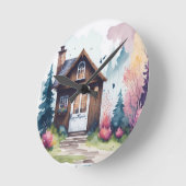 Klein katoen in de wandklok van het beemdje (Hoek)