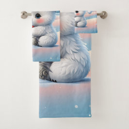 Klein Kerst polar beer Bad Handdoek