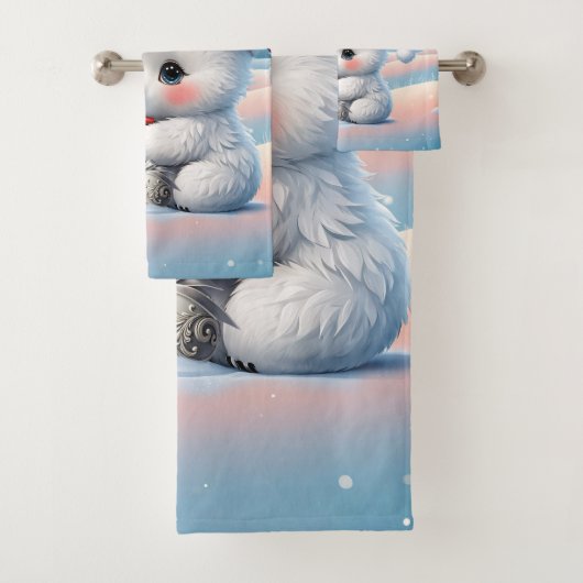 Klein Kerst polar beer Bad Handdoek (Insitu)