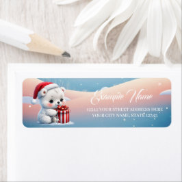Klein Kerst polar beer Etiket