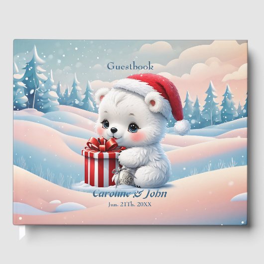 Klein Kerst polar beer Gastenboek (Voorkant)