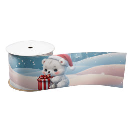 Klein Kerst polar beer Satijnen Lint