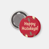 Klein kerstcadeau voor de Feestdagen Magneet (Voorkant / Achterkant)