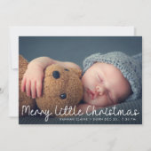 klein kerstcadeautje voor geboorte aankondiging (Voorkant)