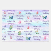 klein kerstcadeautje voor verjaardagsdagstaart inpakpapier vel (Voorkant 2)