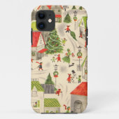 Klein kerstdorp Case-Mate iPhone case (Achterkant)