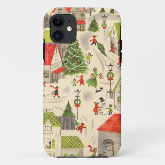 Klein kerstdorp Case-Mate iPhone case (Achterkant)
