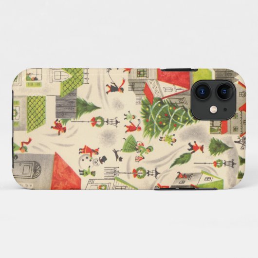 Klein kerstdorp Case-Mate iPhone case (Achterkant (horizontaal))