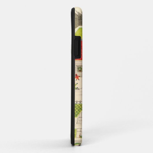 Klein kerstdorp Case-Mate iPhone case (Achterkant/rechts)