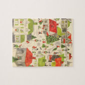 Klein kerstdorp legpuzzel (Horizontaal)